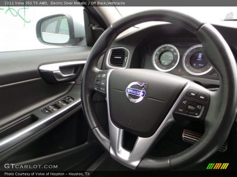 Electric Silver Metallic / Off Black/Anthracite 2011 Volvo S60 T6 AWD