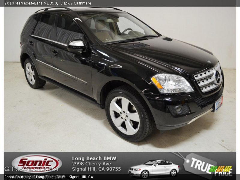 Black / Cashmere 2010 Mercedes-Benz ML 350