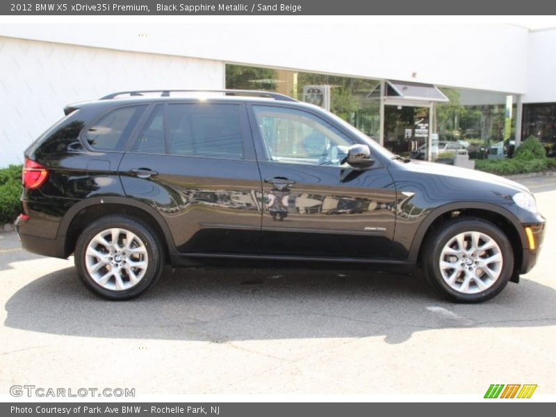 Black Sapphire Metallic / Sand Beige 2012 BMW X5 xDrive35i Premium