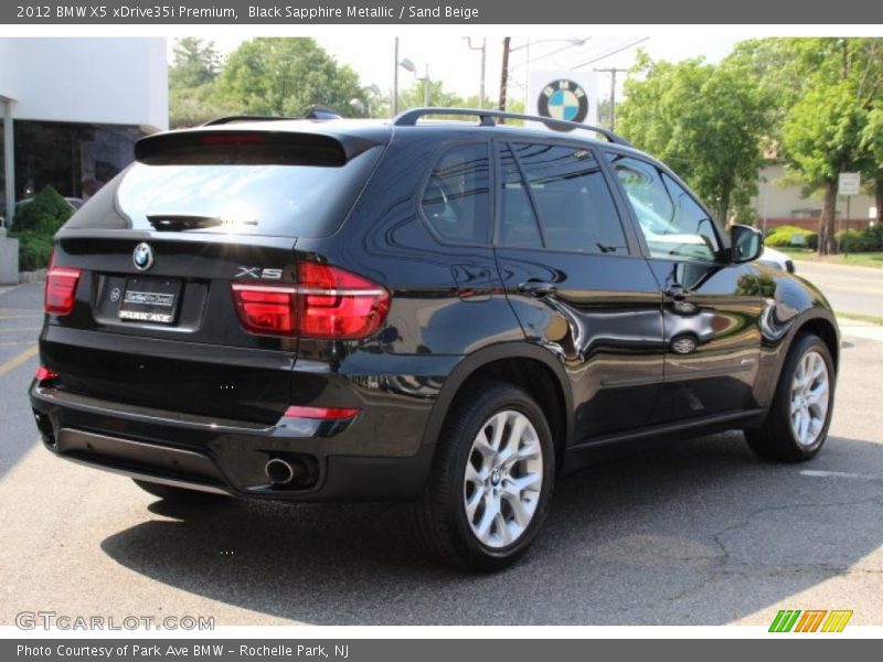 Black Sapphire Metallic / Sand Beige 2012 BMW X5 xDrive35i Premium