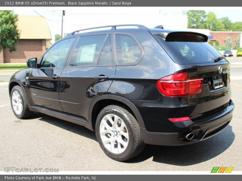 Black Sapphire Metallic / Sand Beige 2012 BMW X5 xDrive35i Premium