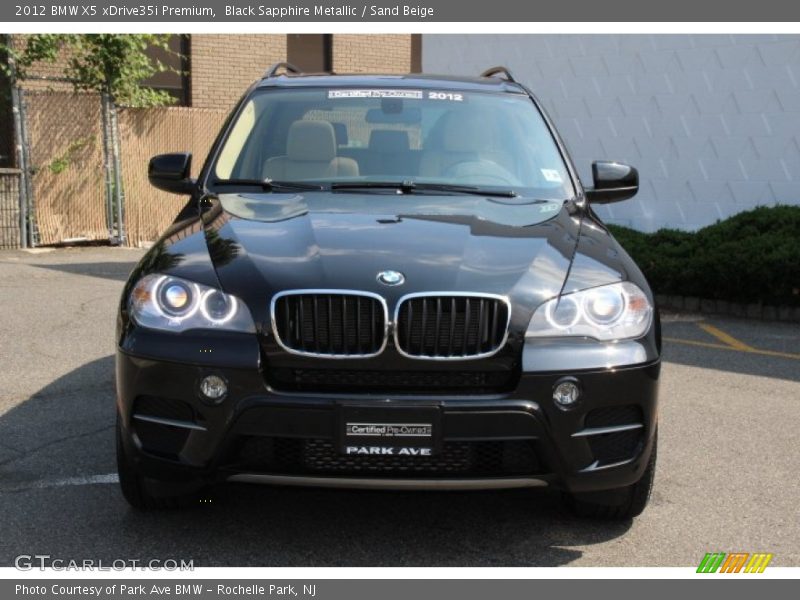 Black Sapphire Metallic / Sand Beige 2012 BMW X5 xDrive35i Premium