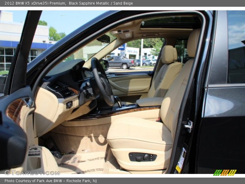 Black Sapphire Metallic / Sand Beige 2012 BMW X5 xDrive35i Premium