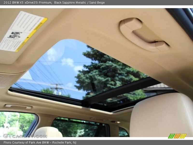 Black Sapphire Metallic / Sand Beige 2012 BMW X5 xDrive35i Premium