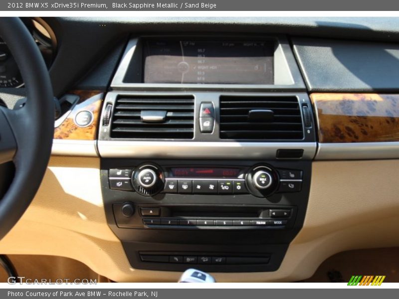 Black Sapphire Metallic / Sand Beige 2012 BMW X5 xDrive35i Premium