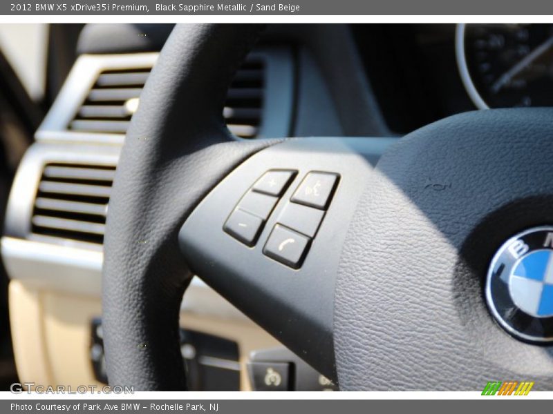 Black Sapphire Metallic / Sand Beige 2012 BMW X5 xDrive35i Premium