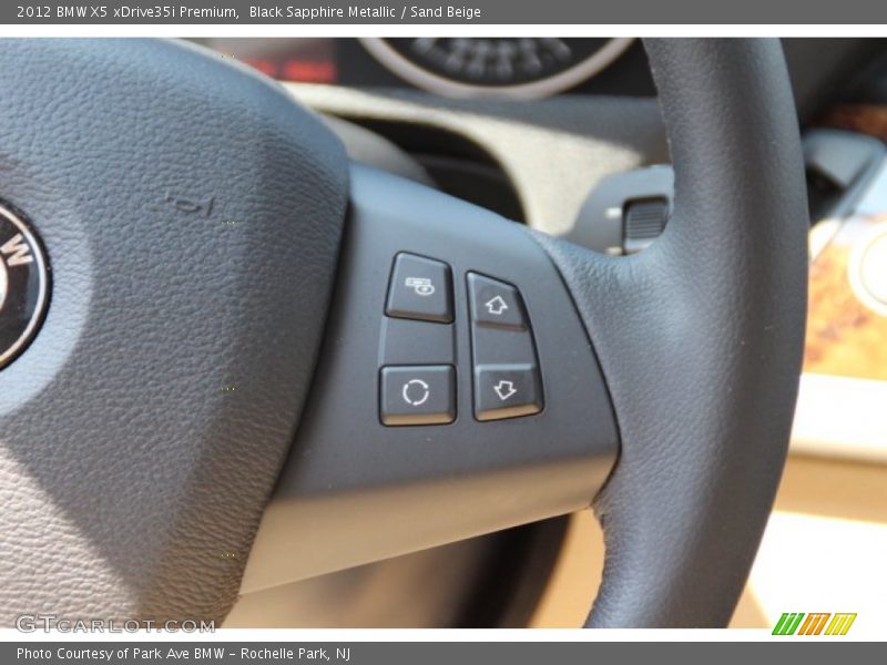 Black Sapphire Metallic / Sand Beige 2012 BMW X5 xDrive35i Premium