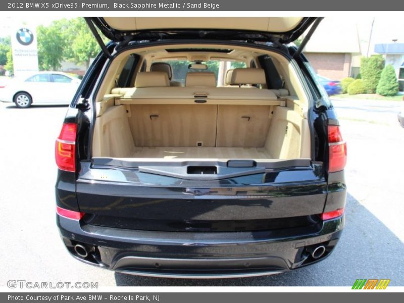 Black Sapphire Metallic / Sand Beige 2012 BMW X5 xDrive35i Premium