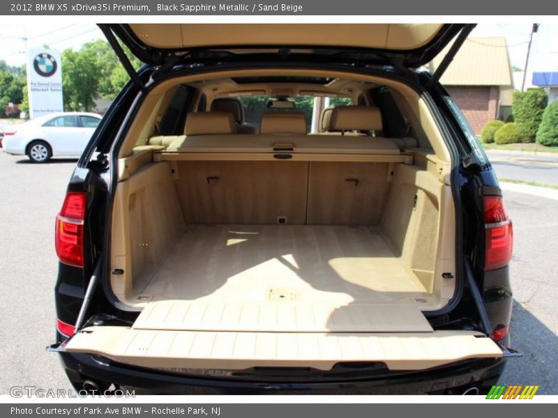 Black Sapphire Metallic / Sand Beige 2012 BMW X5 xDrive35i Premium