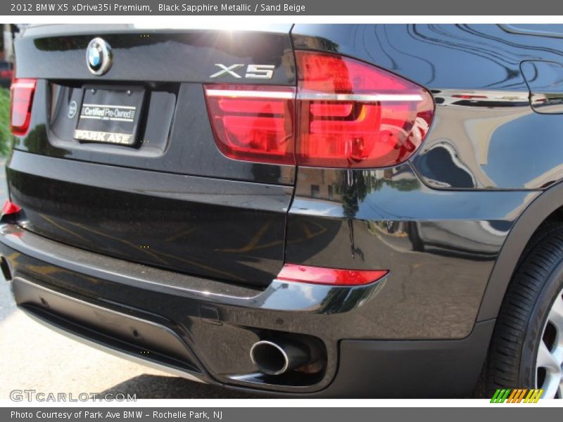 Black Sapphire Metallic / Sand Beige 2012 BMW X5 xDrive35i Premium