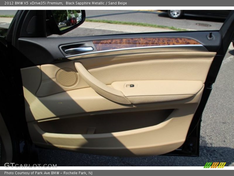 Black Sapphire Metallic / Sand Beige 2012 BMW X5 xDrive35i Premium
