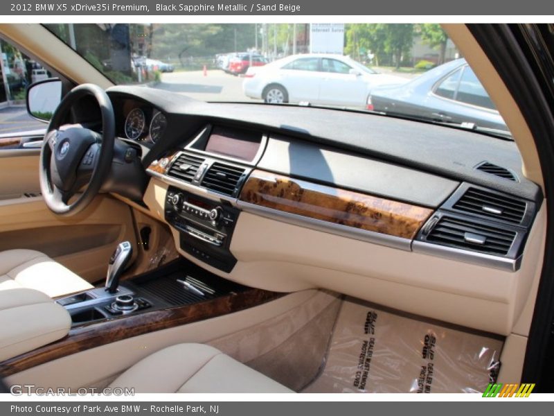 Black Sapphire Metallic / Sand Beige 2012 BMW X5 xDrive35i Premium