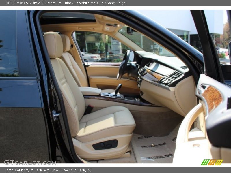 Black Sapphire Metallic / Sand Beige 2012 BMW X5 xDrive35i Premium