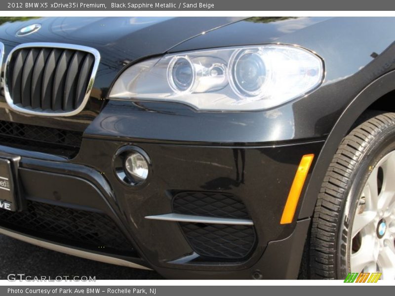 Black Sapphire Metallic / Sand Beige 2012 BMW X5 xDrive35i Premium