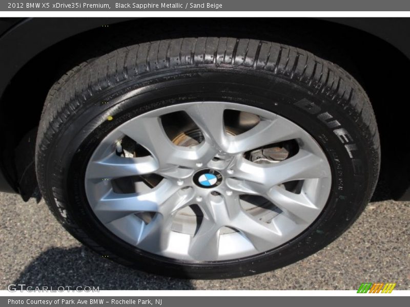 Black Sapphire Metallic / Sand Beige 2012 BMW X5 xDrive35i Premium