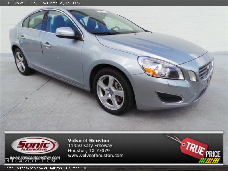 Silver Metallic / Off Black 2013 Volvo S60 T5