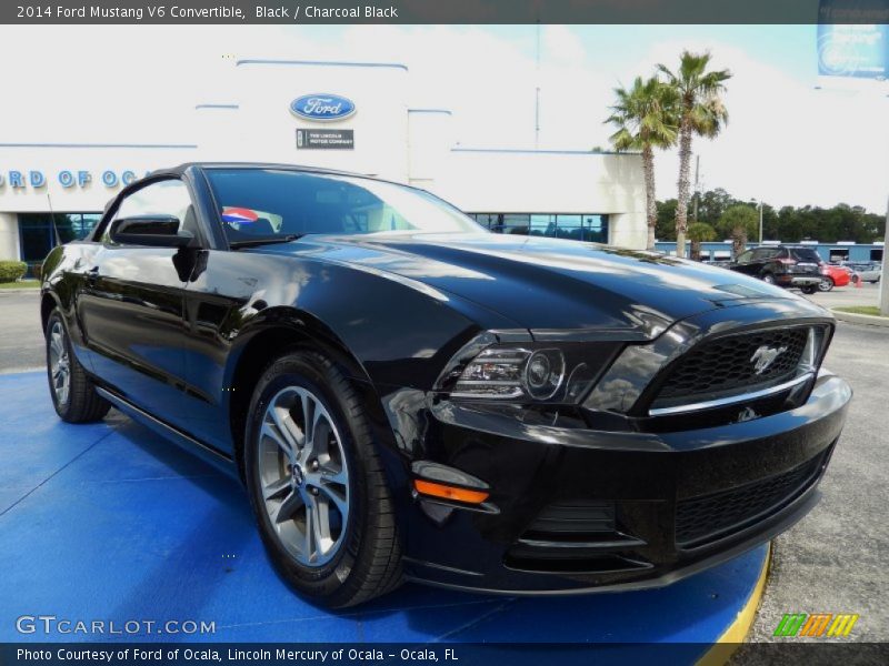 Black / Charcoal Black 2014 Ford Mustang V6 Convertible