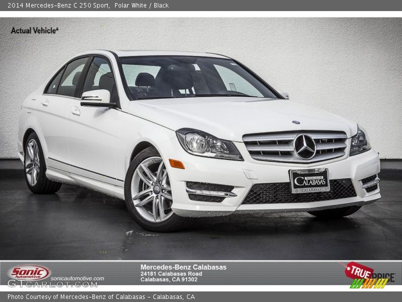 Polar White / Black 2014 Mercedes-Benz C 250 Sport