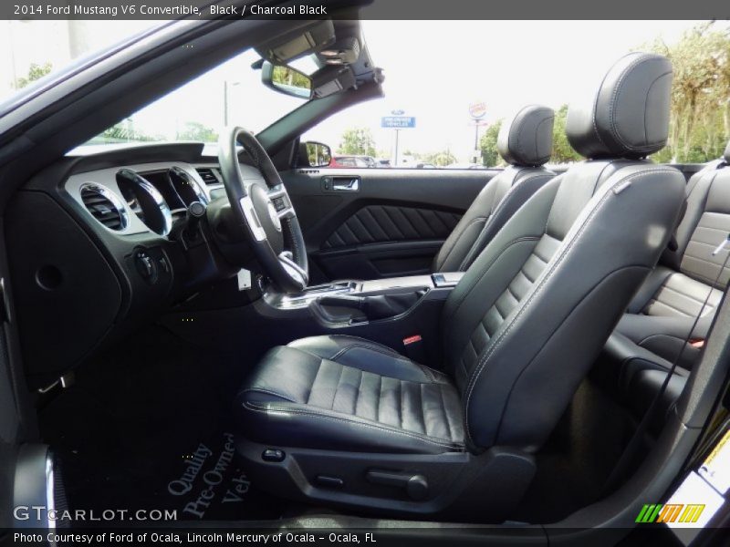 Black / Charcoal Black 2014 Ford Mustang V6 Convertible