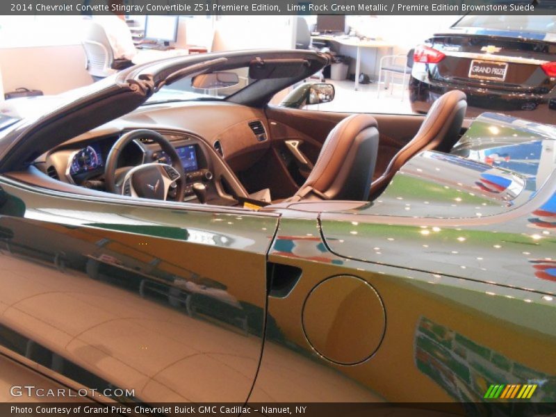 Lime Rock Green Metallic / Premire Edition Brownstone Suede 2014 Chevrolet Corvette Stingray Convertible Z51 Premiere Edition