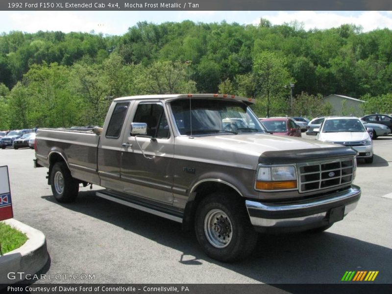 Mocha Frost Metallic / Tan 1992 Ford F150 XL Extended Cab 4x4