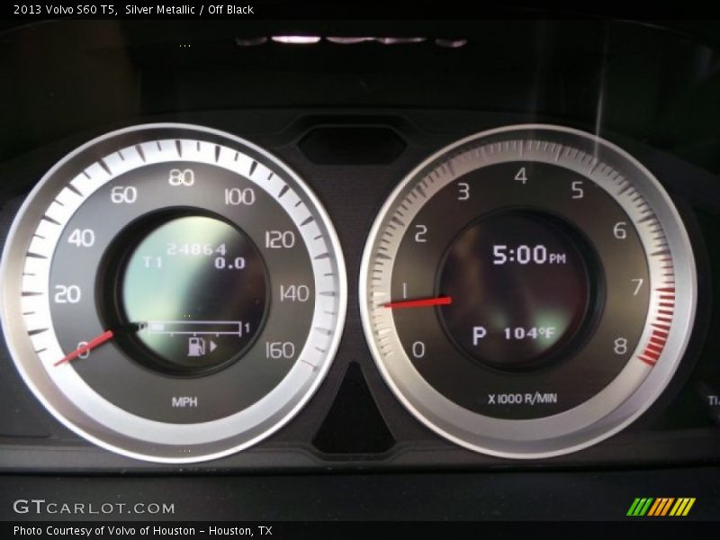 Silver Metallic / Off Black 2013 Volvo S60 T5