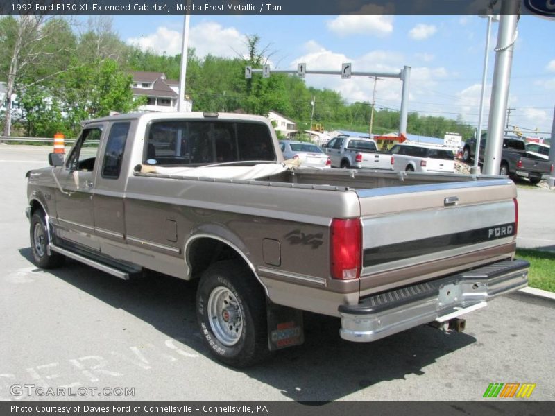 Mocha Frost Metallic / Tan 1992 Ford F150 XL Extended Cab 4x4