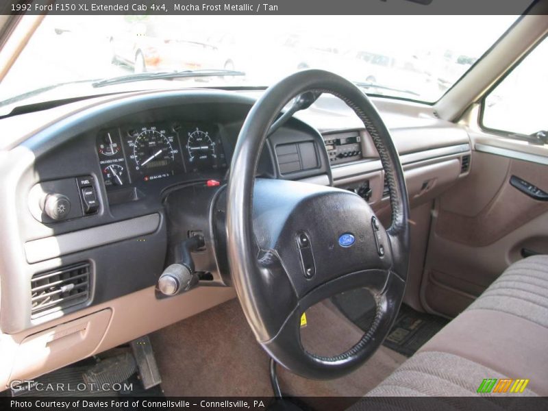 Mocha Frost Metallic / Tan 1992 Ford F150 XL Extended Cab 4x4