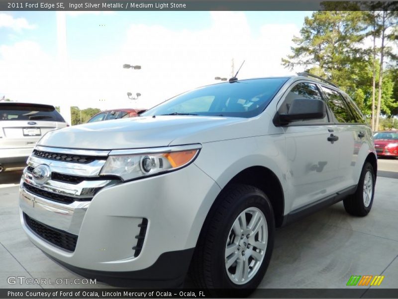 Ingot Silver Metallic / Medium Light Stone 2011 Ford Edge SE