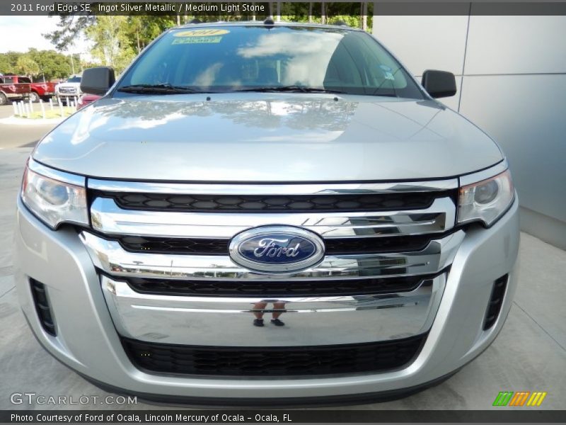 Ingot Silver Metallic / Medium Light Stone 2011 Ford Edge SE