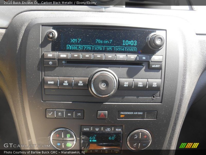 Carbon Black Metallic / Ebony/Ebony 2010 Buick Enclave CX