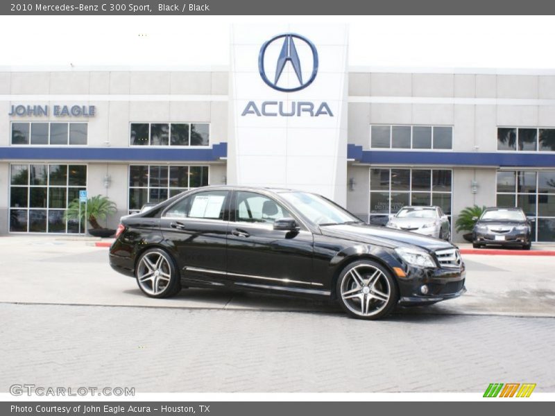 Black / Black 2010 Mercedes-Benz C 300 Sport