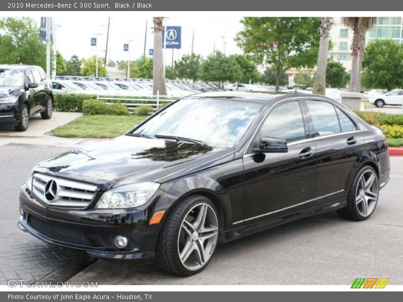 Black / Black 2010 Mercedes-Benz C 300 Sport