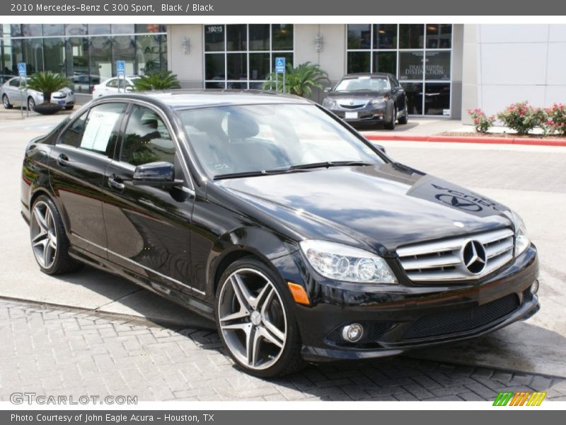 Black / Black 2010 Mercedes-Benz C 300 Sport