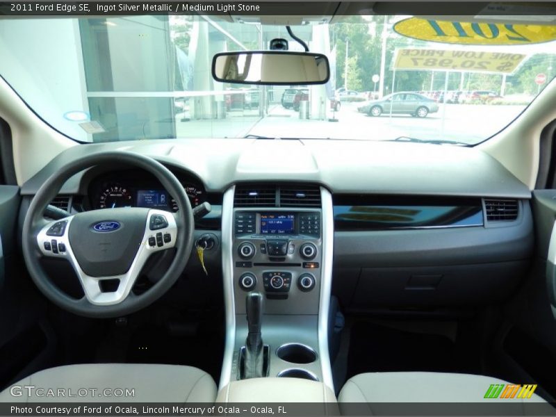 Ingot Silver Metallic / Medium Light Stone 2011 Ford Edge SE