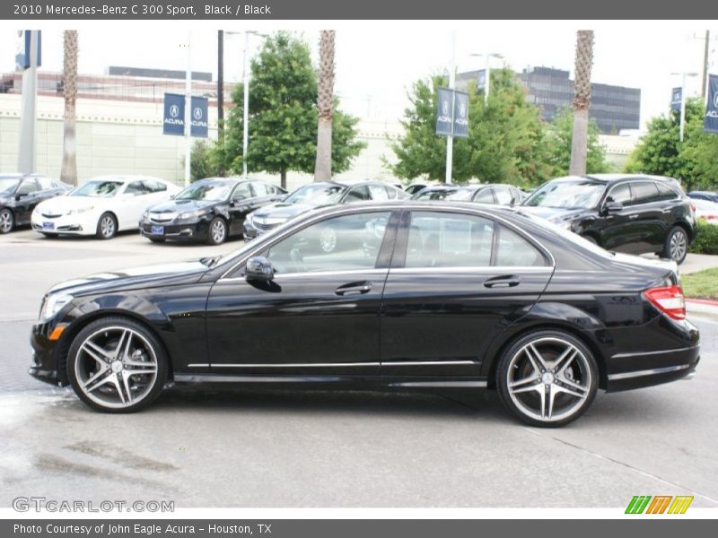 Black / Black 2010 Mercedes-Benz C 300 Sport