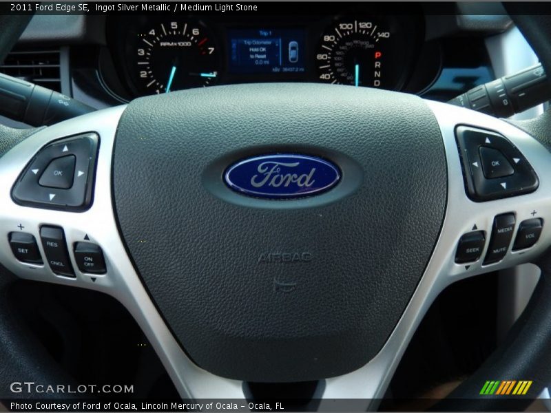 Ingot Silver Metallic / Medium Light Stone 2011 Ford Edge SE