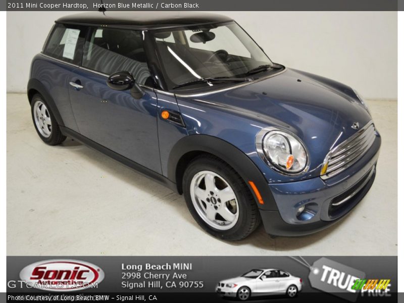 Horizon Blue Metallic / Carbon Black 2011 Mini Cooper Hardtop