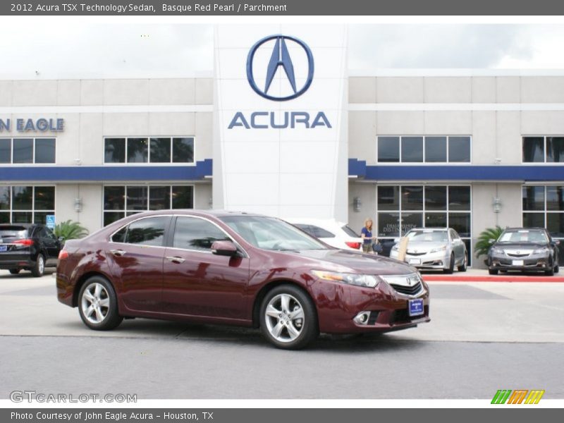 Basque Red Pearl / Parchment 2012 Acura TSX Technology Sedan