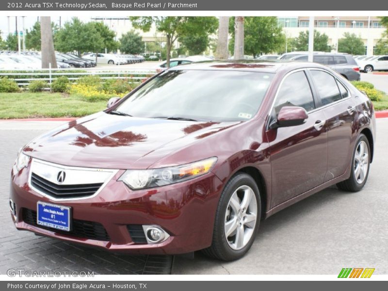 Basque Red Pearl / Parchment 2012 Acura TSX Technology Sedan