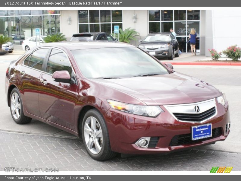 Basque Red Pearl / Parchment 2012 Acura TSX Technology Sedan