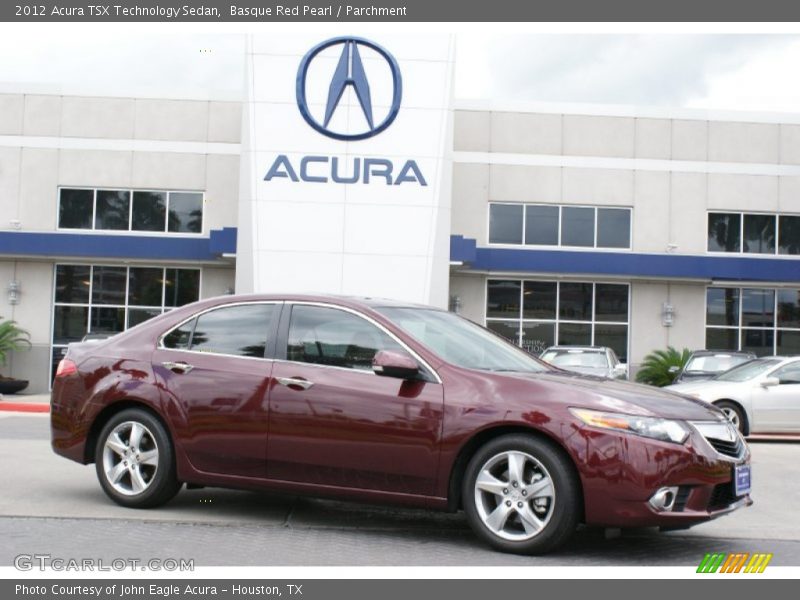 Basque Red Pearl / Parchment 2012 Acura TSX Technology Sedan