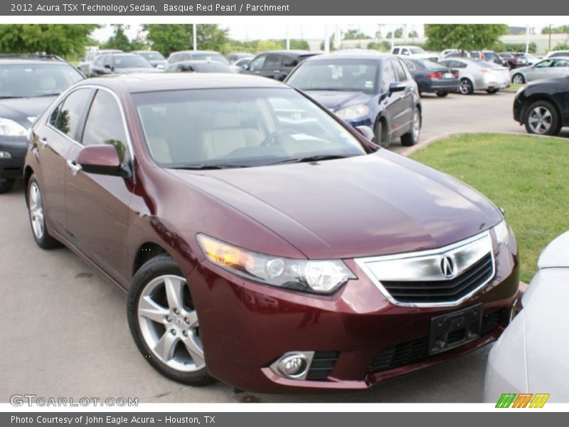Basque Red Pearl / Parchment 2012 Acura TSX Technology Sedan
