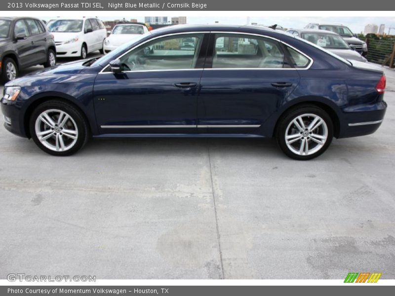 Night Blue Metallic / Cornsilk Beige 2013 Volkswagen Passat TDI SEL