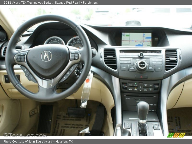 Basque Red Pearl / Parchment 2012 Acura TSX Technology Sedan