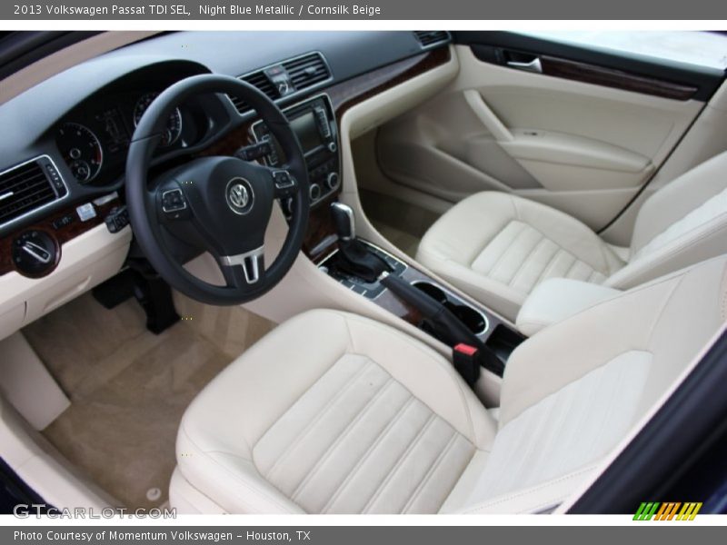 Night Blue Metallic / Cornsilk Beige 2013 Volkswagen Passat TDI SEL