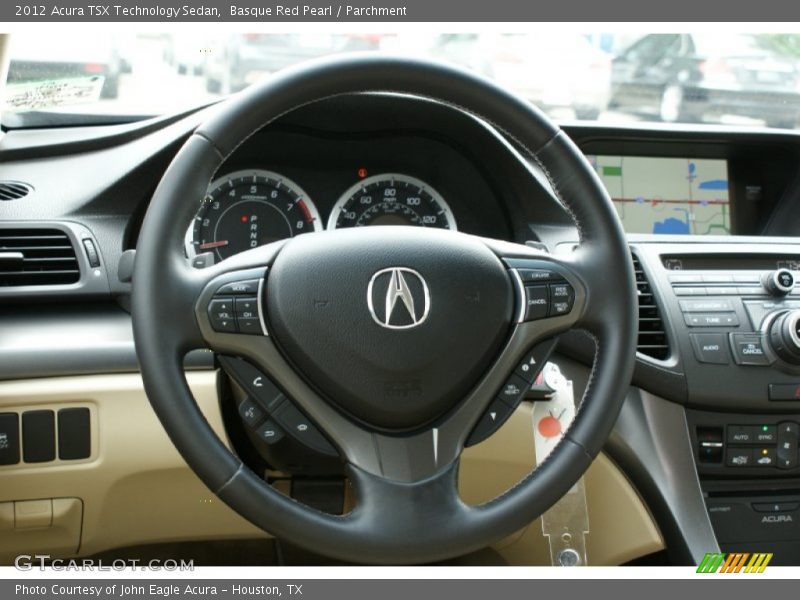 Basque Red Pearl / Parchment 2012 Acura TSX Technology Sedan