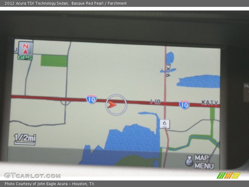 Basque Red Pearl / Parchment 2012 Acura TSX Technology Sedan