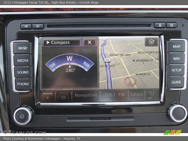 Night Blue Metallic / Cornsilk Beige 2013 Volkswagen Passat TDI SEL