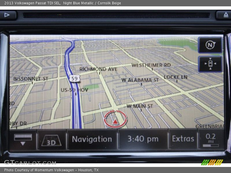 Night Blue Metallic / Cornsilk Beige 2013 Volkswagen Passat TDI SEL